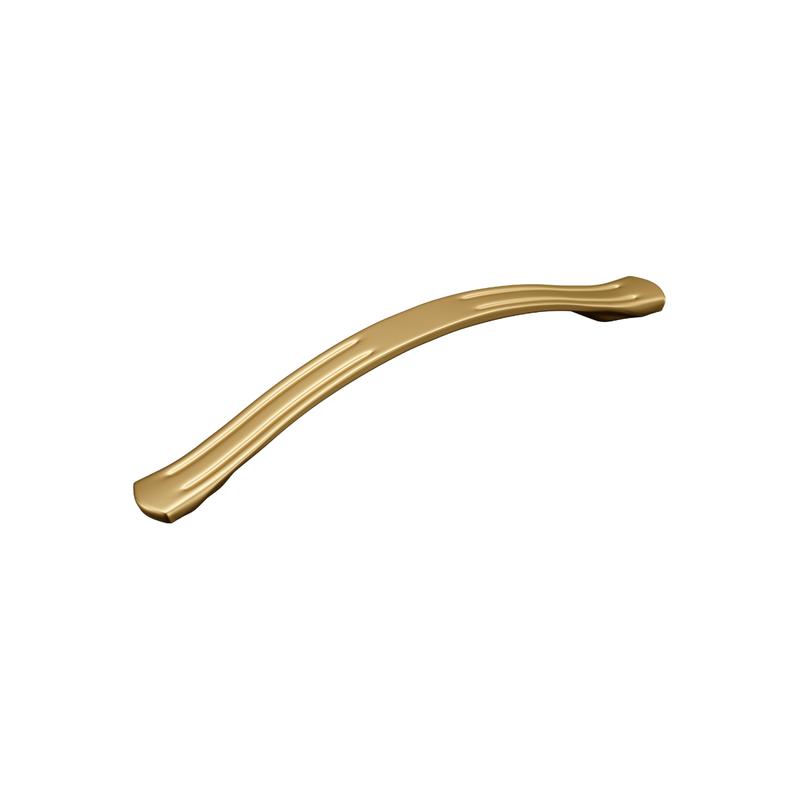 Puxador para Móveis Alça Tellus Dourado Matte Italy Line