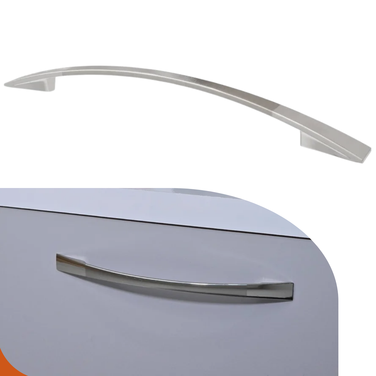 Puxador para Móveis Alça Sonico Niquelado Italy Line