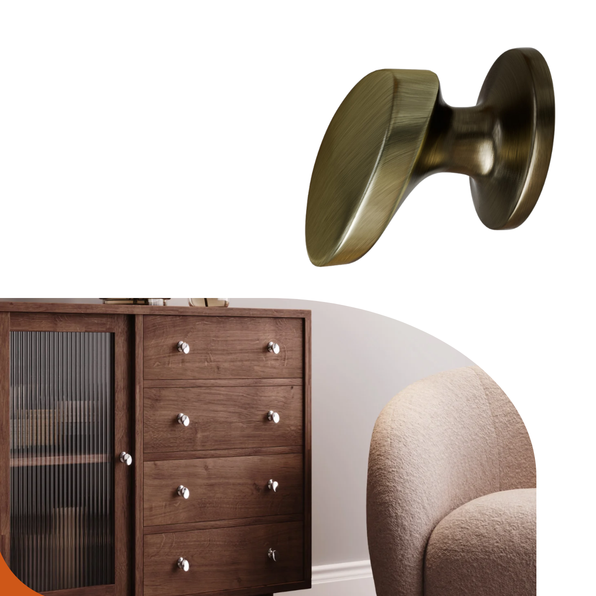 Puxador para Móveis Ponto Sinnai Antique Italy Line