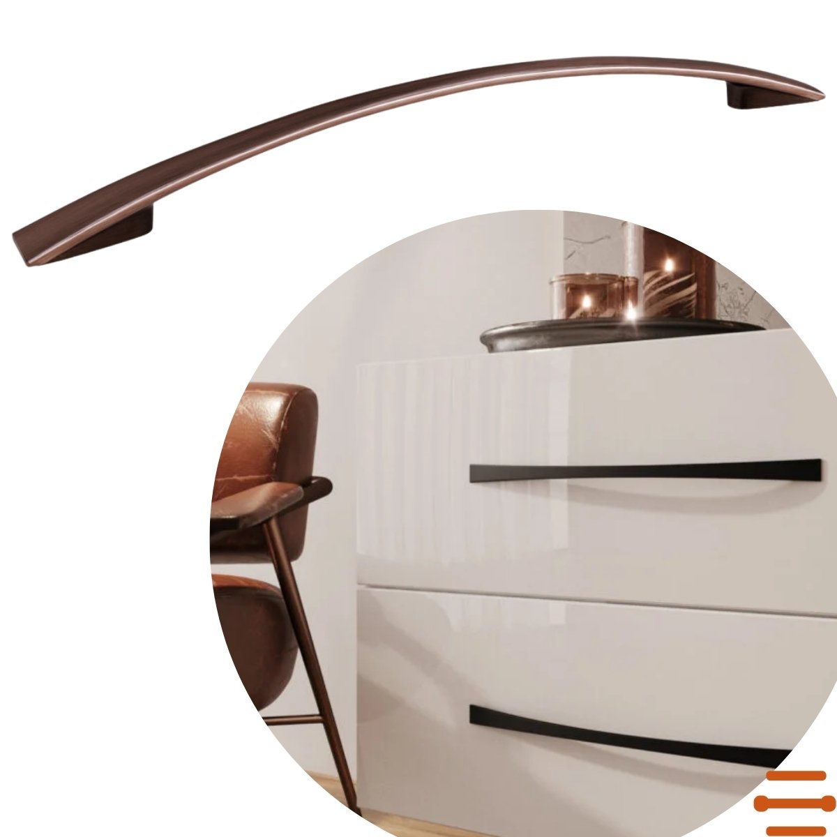 ルイ Puxador para Móveis Alça Cobre Sonico Italy Line