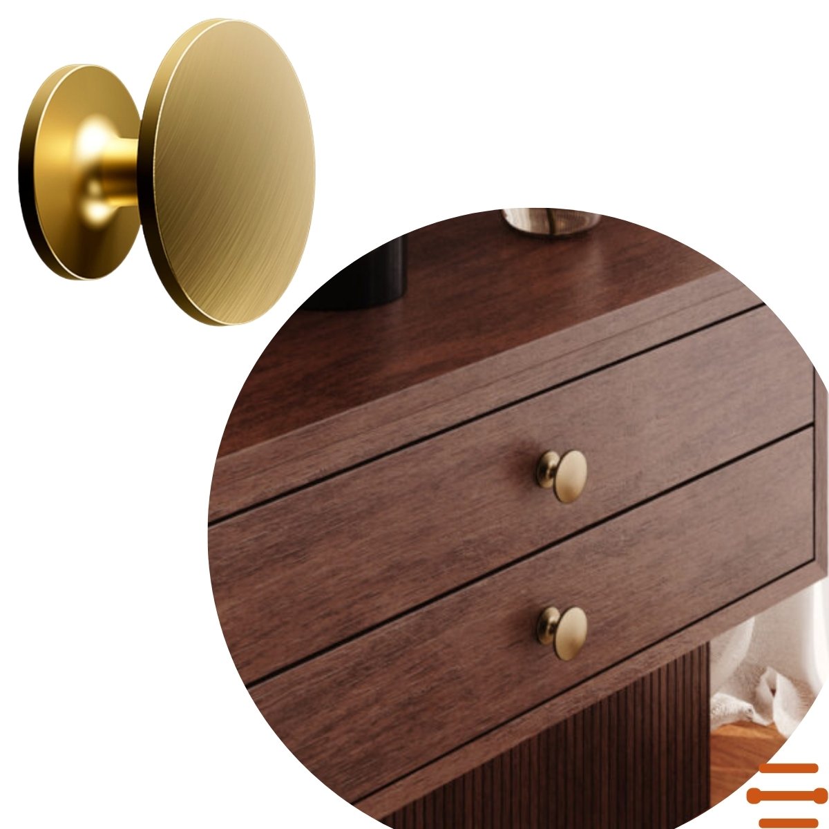 ANNUUM×MOONLIT Gleam silk gold magnet Puxador para Móveis Ponto Sinnai Dourado Fosco Italy Line IL808